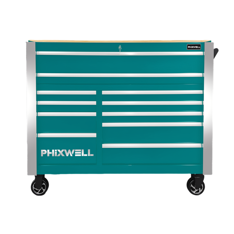 719520PHIXWELL خزانة أدوات ذات 11 درجًا مع مجموعة أدوات مكونة من 377 قطعة