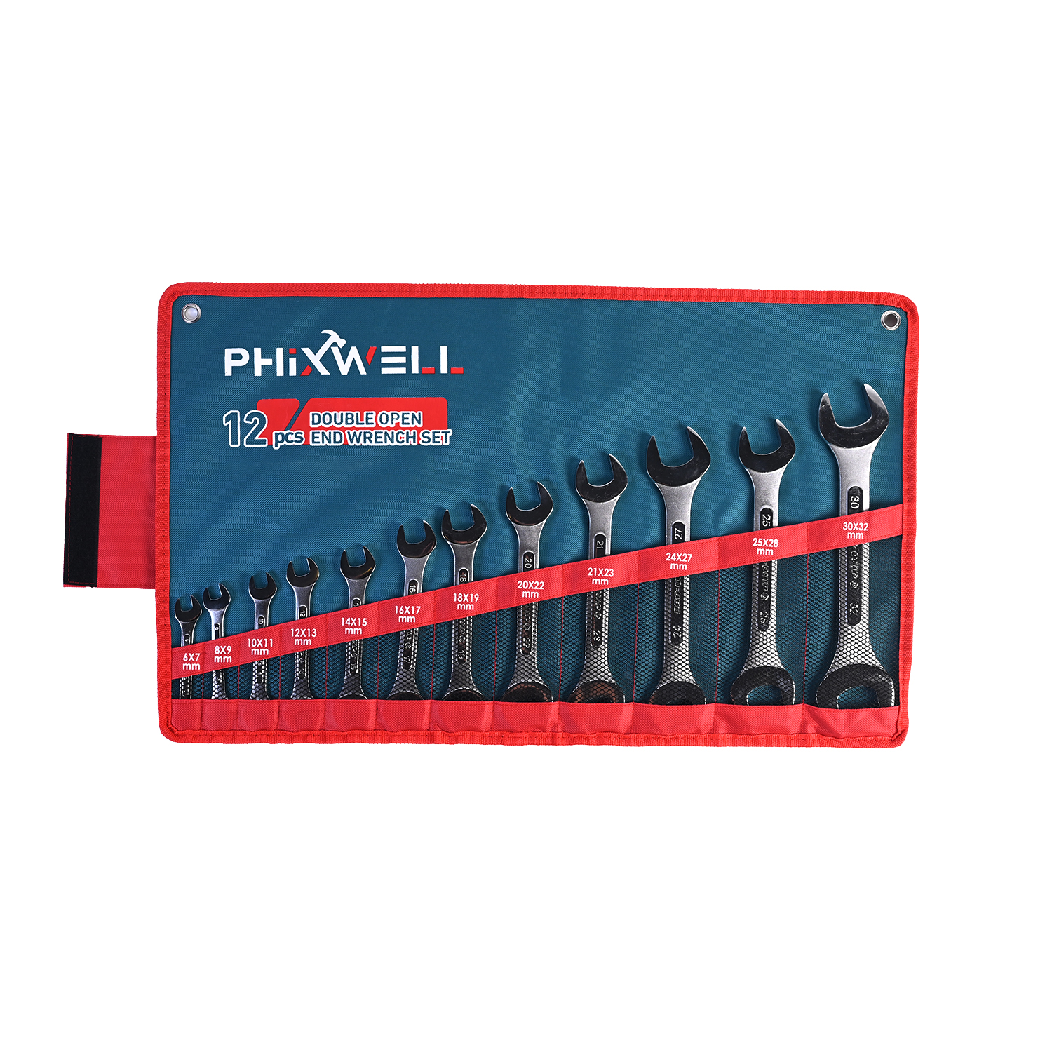 717534 PHIXWELL طقم مفتاح ربط مضلع 12 قطعة برأسين